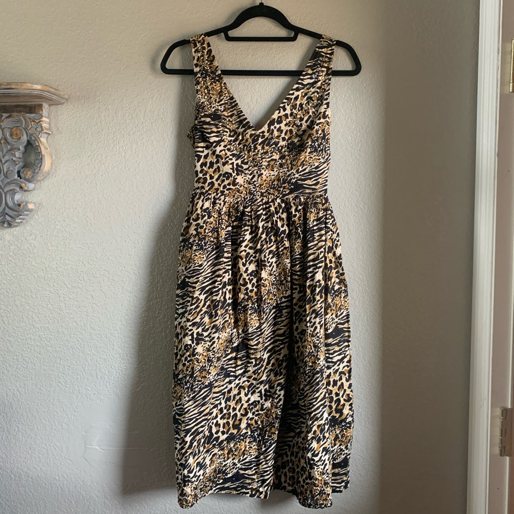 Vintage Women’s Rouge Animal Print Dress